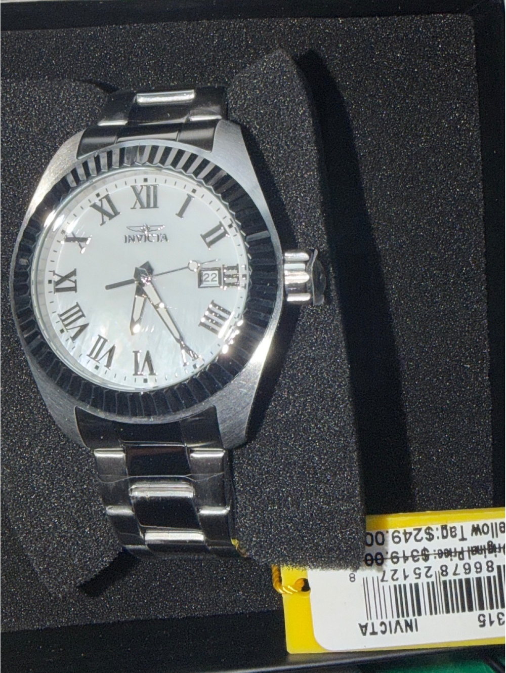 Invicta Angel woman’s 40mm Stainless Steel Wristwatch with Roman Numeral dial